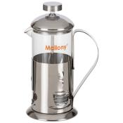 Чайник/кофейник (кофе-пресс), ALITO, 350 мл, из жаропрочного стекла, в корп из нерж стали