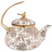 Чайник эмалированный agness, серия royal garden 2,2л подходит для индукцион.плит