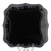 Тарелка столовая мелкая Luminarc Authentic Silver Black, D=25,5 см