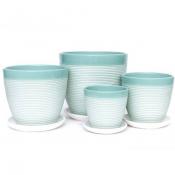 Горшок Пастель бирюзовый крокус №1