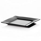 Тарелка квадратная «Кунстверк»; фарфор; H=1.1,L=18,B=18см; черный