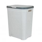Корзина для белья РОТАНГ40л белая