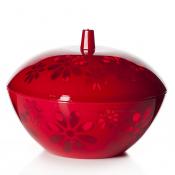 Чаша с крышкой Альтернатива "Соблазн", объем 1,7 л (цвет красный)