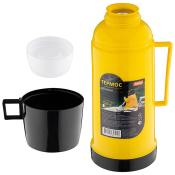 Термос в пластиковом корпусе со стеклянной колбой CALOROSO, 0,6 л