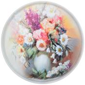 Поднос сервировочный agness Летний букет 33*2,1 см
