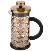 Чайник/кофейник (кофе-пресс), BRONZO, объем: 350 мл, из боросил стекла,корпус из нерж стали (медный)