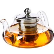 Заварочный чайник 3пр 800мл стек н/с LR