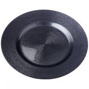 Тарелка Miracle black shiny 28см без упаковки 