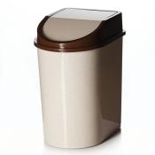 Контейнер для мусора, объем 5 л, 220 х 170 х 280 мм (цвет "бежевый мрамор")