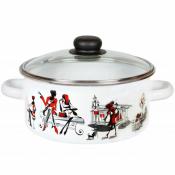 Кастрюля 5,0л цилиндрическая Город