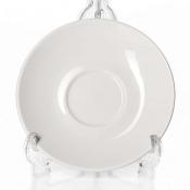 Блюдце «Кунстверк»; фарфор; D=10.5см; белый