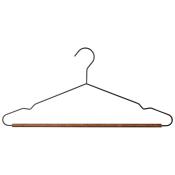 Вешалка металлическая с деревянной перекладиной "Винтаж", цвет черный