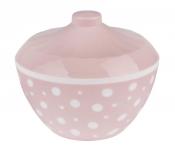 Сахарница Горошек 0,5 л с крыш. (бело-розовый)