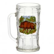 Набор 2 предмета: Кружка для пива 500 мл с деколью "Кабаны"