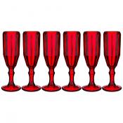 Набор бокалов для шампанского Рока 6шт. серия Muza color 180 мл высота=20 см.