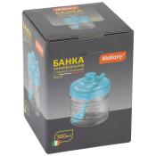 Банка универсальная DOLCE 300 мл с ложкой и крышкой (стекло, пластмасса)