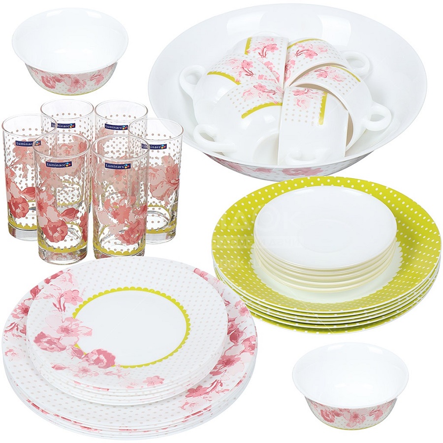 Столовый набор на 6 персон Luminarc Covent Garden, 39 предметов арт ...