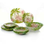 Столовый набор на 6 персон Luminarc Carine Freesia с салатником, 19 предметов