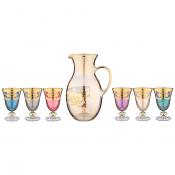 Набор из 7пр кувшин и 6 стаканов Veneziano colors 