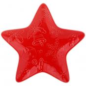 Тарелка-звезда lefard Celebration 18 см красная 