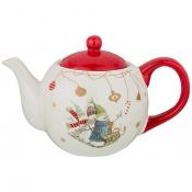 Чайник заварочный Зимняя забава 22,5*13,5*14,5 см. / 900 мл. 