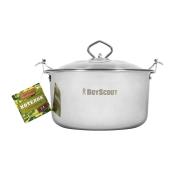 Котелок походный с крышкой, НЕРЖАВЕЮЩАЯ СТАЛЬ, 3л