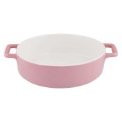 Форма керамическая круглая 28х22,5х6,5см (цв. розовый) Twist TM Appetite