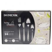 Набор столовых приборов на 6 персон Domenik Lucky Charm, 24 предмета