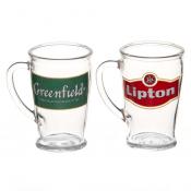 Набор 2 предмета: Кружка для чая 300 мл с деколью "Чай,кофе лепок"