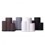 Подставка для ножей и кухон. принадлежностей тройная 22см (чёрный мр., белый мр., серый мр,красный мр.)	