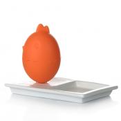 Подставка для яиц Gotoff "Петушок", с подносом (цвета в ассортименте)