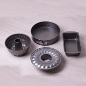 Набор форм для запекания 4пр. Kamille (28*15*7см, разъемный круг 26см, 22см для кекса) из углеродистой стали