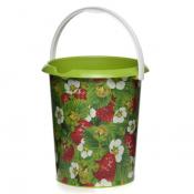 Ведро без крышки 5л (ягоды) (цвет в ассортименте)