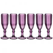 Набор бокалов для шампанского Рока 6шт. серия Muza color 150 мл высота=20 см.
