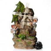 Фонтан декоративный "Гномы/Старая мельница", 29*21,5*49,5 см