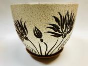 Горшок с поддоном (текстурный) 2,5л георгин №3