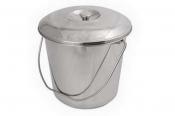 Ведро нержавейка 5л с крышкой WLT-05820