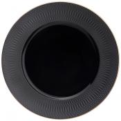 Тарелка обеденная bronco Crocus 27 см черная 