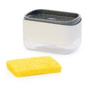 Диспенсер для моющего средства с губкой (белый)