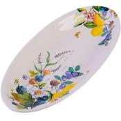 Блюдо сервировочное 28,2х14,5х3,5см "Лесные ягоды с лимонами" LR