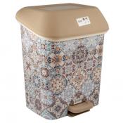 Контейнер для мусора с педалью  15 л "Декор" "Марокко"