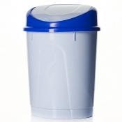 Контейнер для мусора овальный, объем 8 л, 26*21*35 см (голубой)