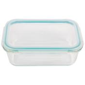 Контейнер DIAFANO,1000 мл из жаропрочного стекла с крышкой из пластм,прямоуг,темп режим -40 до +300С