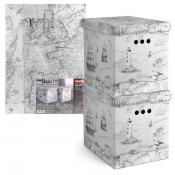 Короб картонный, складной, большой, 28*38*31.5 см, набор 2 шт., EXPEDITION