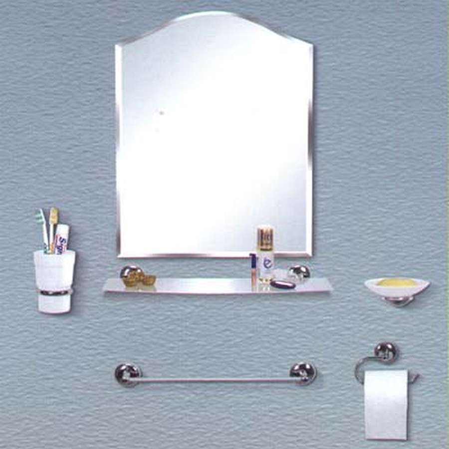 Набор для ванной с зеркалом. Набор для ванной комнаты Reef 4 предмета 83540. Комплект для ванной комнаты с зеркалом. Набор в ванную с зеркалом.