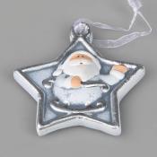 Новогоднее подвесное украшение House & Holder "Дед Мороз" , 7х8 см