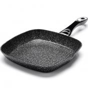 26753 Сковорода-гриль 28см алюм. мрам/крош
