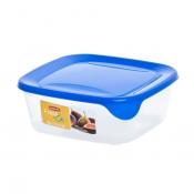 Контейнер для свч fresh&go 0.8л голубой квадратный