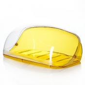 Хлебница Idea "Кристалл", 40 х 29 х 16 см (оранжевый прозрачный)