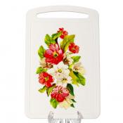 Доска разделочная Idea "Цветы", 27,5 см х 17,3 см